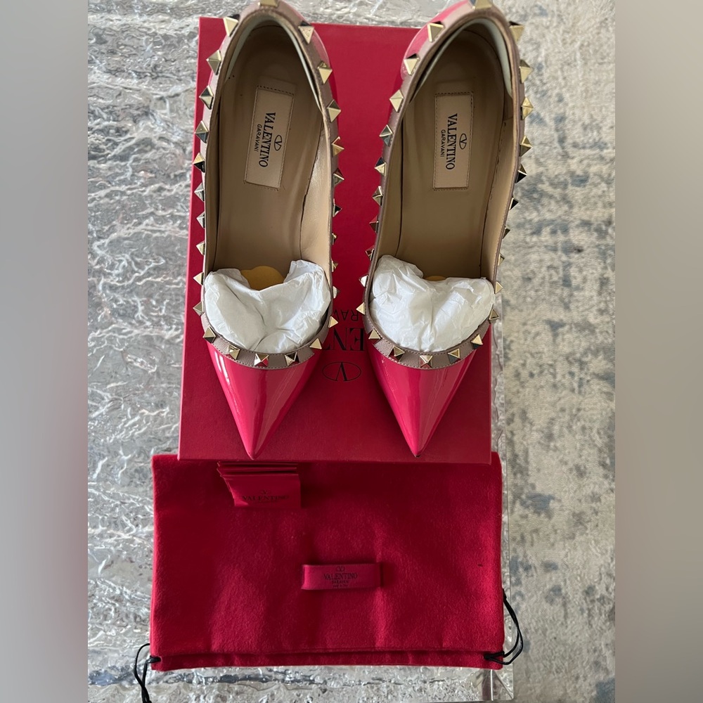 Valentino Pink Rockstud Heels size 36.5
